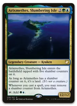 Arixmethes, Slumbering Isle #38 (NM) Commander 2018 C18 Magic MTG - Image 1