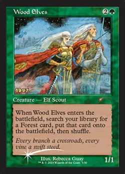 [1x] Wood Elves - Foil (30th Anniversary Play Promos) Near Mint, English Misc Pr - Image 1