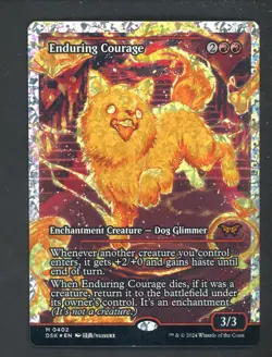 2024 MTG Duskmourn House of Horror Fracture Foil #0402 Enduring Courage - Image 1