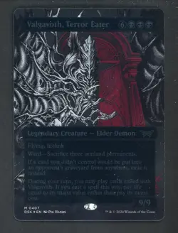 2024 MTG Duskmourn House of Horror Textured Foil #0407 Valgavoth Terror Eater - Image 1