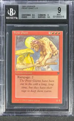 MTG Legends 1994 Frost Giant BGS 9.0 Mint Old School 93/94 - Image 1
