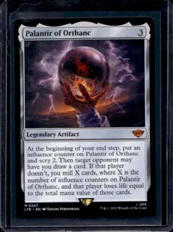 2023 Magic MTG Lord of Rings Tales Middle-Earth Palantir Orthanc #0247 - Image 1