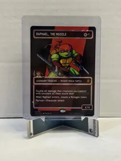 Raphael, the Muscle (0091) (Borderless) (Surge Foil) Commander: TMNT. Pixel ! - Image 1