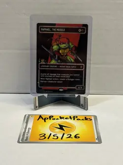 Raphael, the Muscle (0091) (Borderless) (Surge Foil) Commander: TMNT. Pixel ! - Image 2