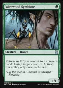 MTG Wirewood Symbiote - Foil, Eternal Masters, Moderately Played, English - Image 1