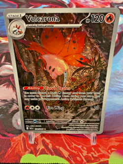 2025 Pokemon Black Bolt Volcarona Illustration Rare #100/086 NM - Image 1