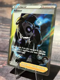Pokemon TCG Allister Trainer Holo Full Art Rare Card 179/185 Vivid Voltage - Image 3