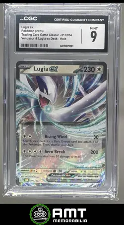 Lugia EX CGC 9 2023 Pokemon Classic Venusaur & ex Deck Holo #017/034 9261 - Image 1