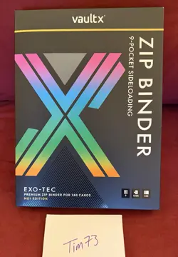 VaultX Binder 9 Pocket Exo-Tec Zip ME1 First Edition New Mega Evolutions - Image 1