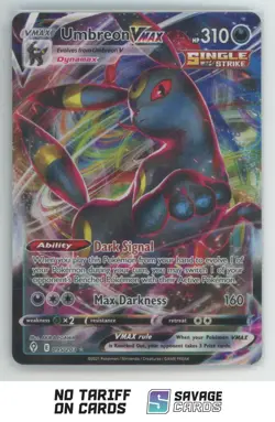 2021 Pokemon Sword & Shield Evolving Skies Full Art Umbreon VMAX #095/203 - Image 1