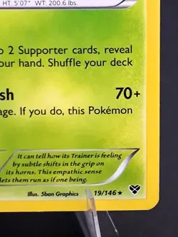 Pokemon TCG Gogoat 19/146 XY Base Set Rare COSMOS HOLO Near Mint NM Card - Image 5