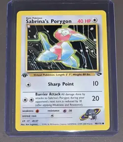 Sabrina’s Porygon 1st Edition 98/132 - Gym Challenge Pokemon - Image 1