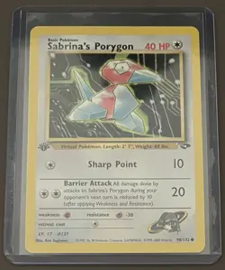 Sabrina’s Porygon 1st Edition 98/132 - Gym Challenge Pokemon - Image 3