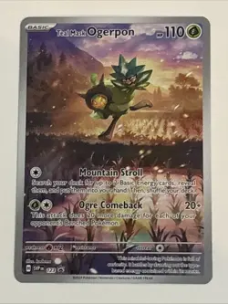 Pokemon TCG Teal Mask Ogerpon Black Star Promo #123 Scarlet and Violet NM/MINT - Image 1