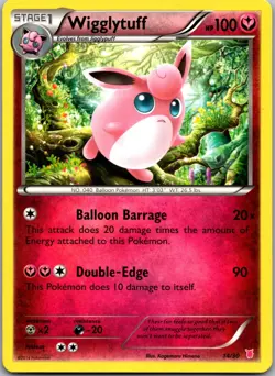 Wigglytuff 14/30 - XY Trainer Kit: Bisharp & Wigglytuff - NM Pokemon TCG - Image 1