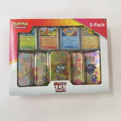 Pokemon Scarlet & Violet 151 Mini Tin 5-pack Magneton 4 Promo Costco Bundle NEW - Image 2