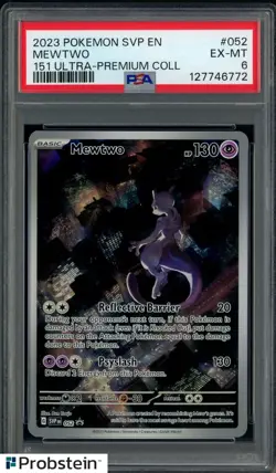 #2 2023 Pokemon SVP En 151 Ultra Premium Collection #052 Mewtwo PSA 6 EX-MT - Image 1
