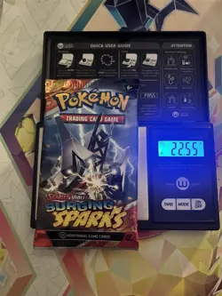 HEAVY! 22.55g Surging Sparks Pokemon TCG Booster Pack - Image 1