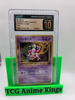 Mr. Mime Pokemon (1997) Japanese Pokemon Jungle Holo CGC Pristine 10 - Image 1