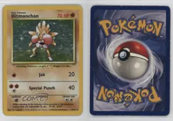 Hitmonchan Holo Pokemon Base Set #7 1999 - Image 3