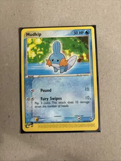 Mudkip - 60/109 Ruby & Sapphire - Pokemon TCG - E-Reader - 2003 LP - Image 1
