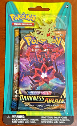Pokemon ~ SWSH Darkness Ablaze + Sun & Moon Blister Pack w Tyranitar Pin - NEW - Image 1