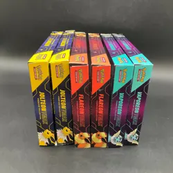 Lot of (6) Pokemon TCG Jolteon Flareon Vaporeon VMAX Premium Collection Boxes - Image 2