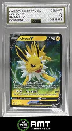 Jolteon V AGS 10 2021 Pokemon Sword & Shield Black Star Promos SWSH151 8392 - Image 1