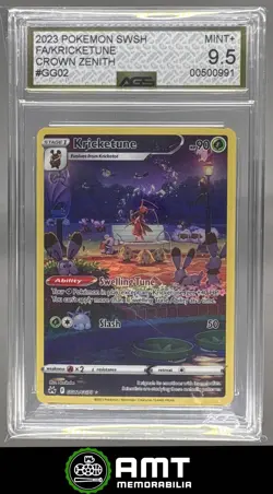 Kricketune AGS 9.5 2023 Pokemon Sword & Shield Crown Zenith Gallery #GG02/GG70 - Image 1