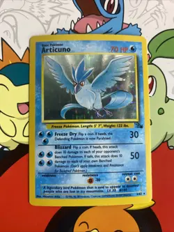 1999 Pokemon Fossil Articuno 2/62 Holo Unlimited LP WOTC - Image 1