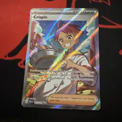Pokemon TCG Crispin Trainer Stellar Crown Full Art - Pack Fresh! 164/142 - Image 1