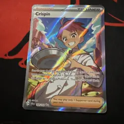 Pokemon TCG Crispin Trainer Stellar Crown Full Art - Pack Fresh! 164/142 - Image 2