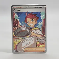 Pokemon TCG Trainer Crispin 164/142 EN SCR Stellar Crown Ultra Rare NM Holo - Image 2