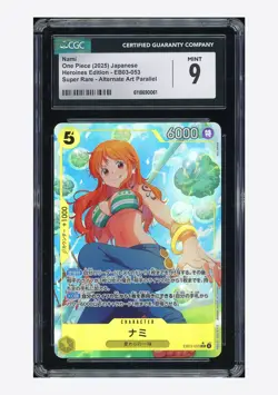 One Piece CGC 9 Nami SR Alternate Art 2025 EB03-053 EB03 Japanese - Image 1