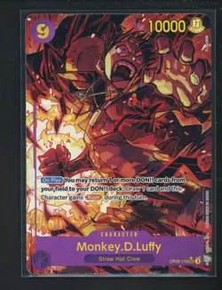 One Piece English OP09-199 Monkey D Luffy Alternate Art Secret Rare - Image 1