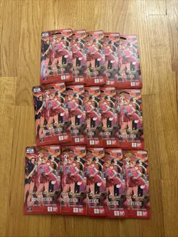 One Piece Card Game EB-03 Heroines Sleeved Booster Pack - Lot of 15 New Sealed - Image 1