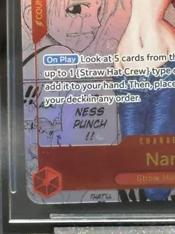 2024 One Piece The Best Premium Booster Nami Manga Art R BGS 9.5 - Image 5