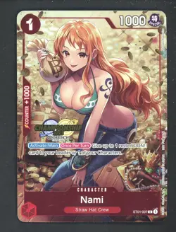 One Piece English OST01-007 Nami Championship 2023 Celebration Pack - Image 1