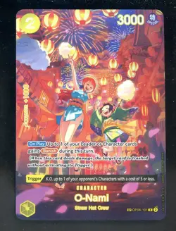One Piece English OP06-101 0-Nami Special Alternate Art Rare - Image 1