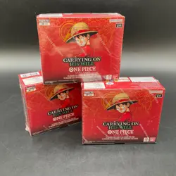 Lot of (3) One Piece TCG OP-13 EN Carrying On His Will Booster Boxes SEALED - Image 1