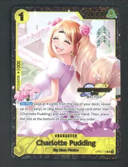 One Piece English OP03-112 Charlotte Pudding Championship Event Top Prize - Image 1