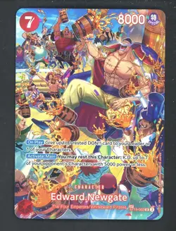 One Piece English ST15-002 Edward Newgate Special Alternate Art Super Rare - Image 1