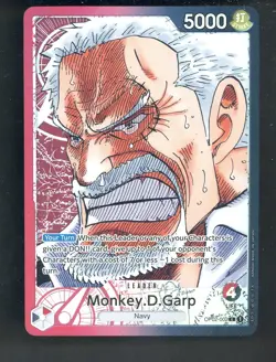 One Piece English OP02-002 Monkey D Garp Alternate Art Leader - Image 1