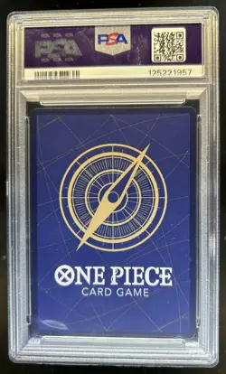 2025 One Piece Royal Blood OP10 Rebecca Super Rare #OP10-058 PSA 10 - Image 2