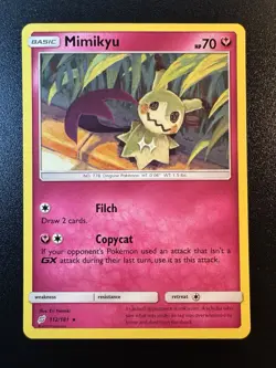 Mimikyu - 112/181 - SM Team Up Rare Pokemon Card - LP/NM - Image 1