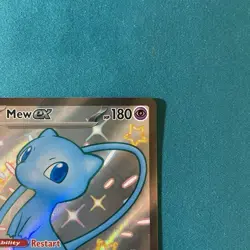 Pokemon TCG Mew EX Full Art Shiny Rare Holo Card 216/091 Paldean Fates - Image 3