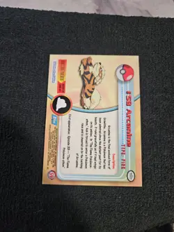 ARCANINE #59 - BLUE Logo - NON-HOLO - SERIES 1 - TOPPS Pokemon Card - LP - Image 2