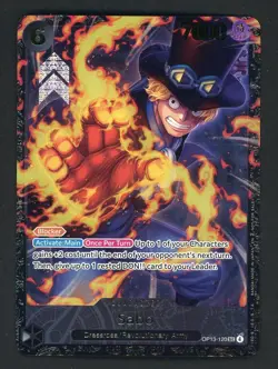 One Piece English Treasure Cup 2025 Promo Card OP13-120 Sabo - Image 1