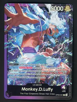 Monkey D. Luffy OP09-061 One Piece Card Game ST26 Starter Deck Leader #5 - Image 1