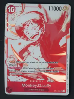 2023 ONE PIECE CARD GAME ST10-006 MONKEY.D.LUFFY FOIL SUPER RARE - Image 1